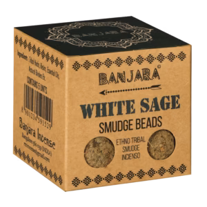 Banjara Smudge Beads / Bombs - Hvit Salvie