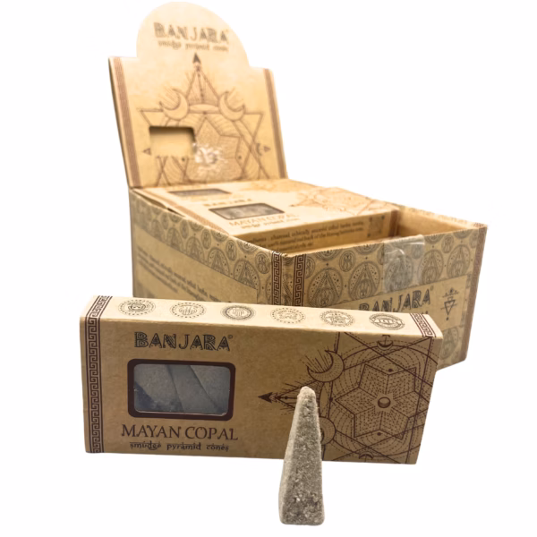 Conos de Piramide Banjara Smudge - Copal Maya