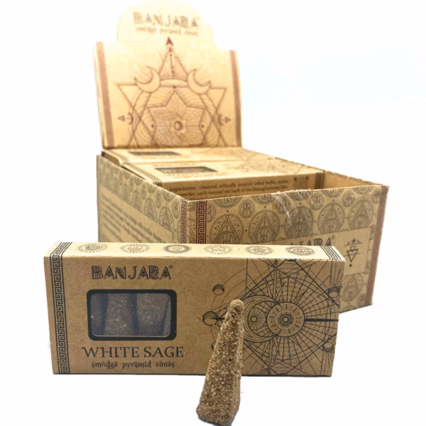 Conos de Piramide Banjara Smudge - Salvia Blanca
