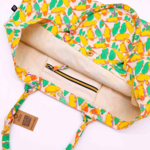 Helle Tasche - Kojote - Karpfen - Groß