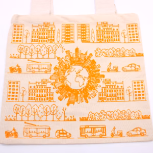 Bolsa de Algodón - 38x42cm - Vida en la Ciudad