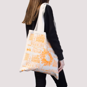 Bolsa de Algodón - 38x42cm - Vida en la Ciudad