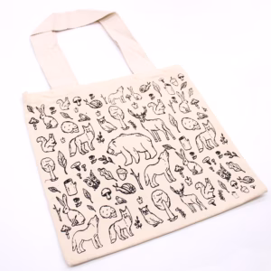 Bolsa de Algodón - 38x42cm - Vida en el Bosque