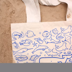 Bolsa de Algodón - 38x42cm - Vida Marina