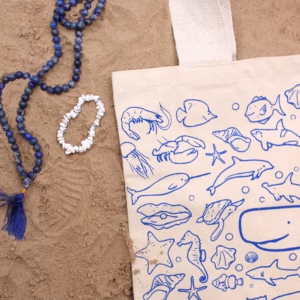 Bolsa de Algodón - 38x42cm - Vida Marina
