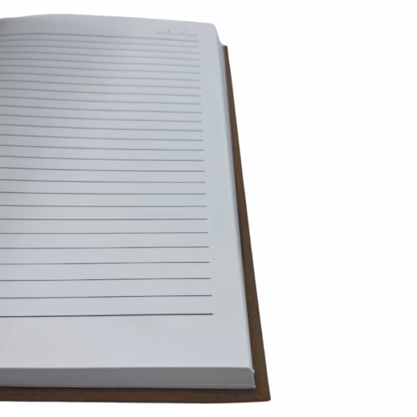 Svart Tan Daily Notisbok Notatbok - 100 Linjerte Sider - 20x15cm