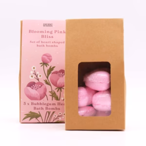 Blooming Lyserød Bliss Bath Heart Gavesæt