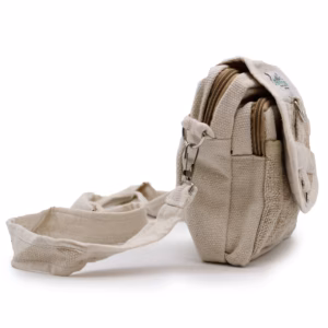 Cross-body Naturlig Väska av Hampa & Bomull