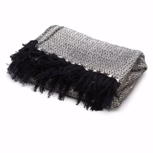 Boho Comfort Throws - Houtskool
