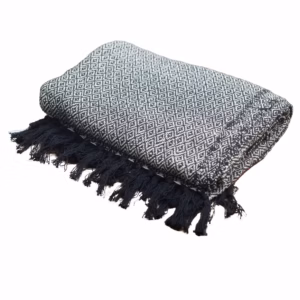 Boho Comfort Throws - Houtskool