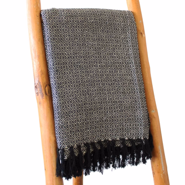 Boho Comfort Throws - Houtskool