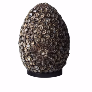 Boho Schelpenlamp - Chocolade Twist Oval - 20cm