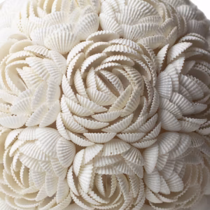 Lampe Coquillage Boho - Globe Rose - 15cm
