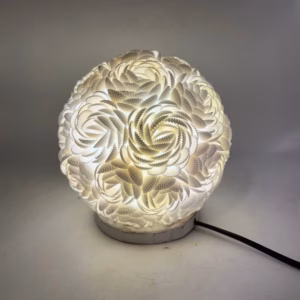 Boho Havskjell Lampe - Rose Globe - 20cm