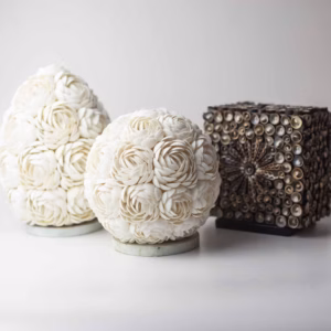 Boho Havskallelampe - Rosa Oval - 15cm