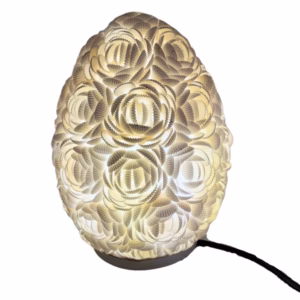 Boho - Muschellampe - Rose Oval - 20cm