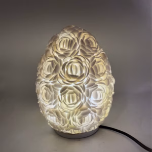 Boho - Muschellampe - Rose Oval - 20cm