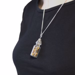 Gebottelde Edelstenen Ketting - Tigeroog