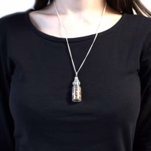 Gebottelde Edelstenen Ketting - Tigeroog
