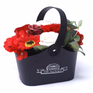 Bouquet Petite Basket - Rich Reds