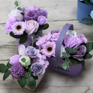 Bouquet Petite Basket - Myk Lavendel
