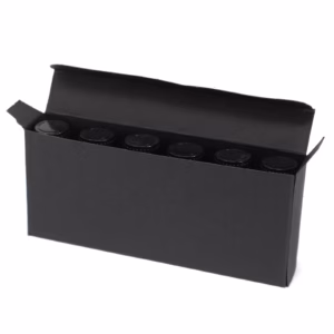 Doos voor 6 Flesjes 10ml Etherische Olie - Zwart