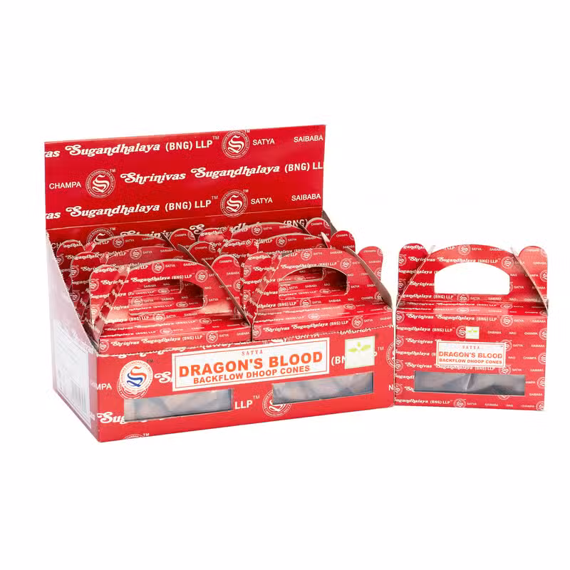 Boxof - Satya Dragon's Blood Backflow Dhoop Cone