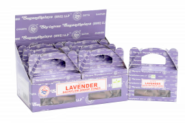 Caja de Conos Dhoop de Reflujo Satya Lavanda