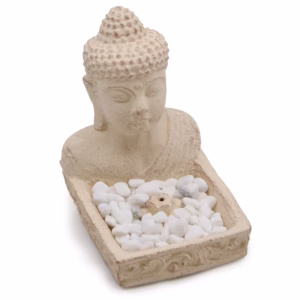 Buddha Fengshui Rökelsehållare (krämfärg)