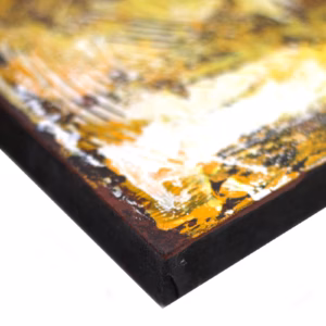 Boeddha Schilderij - Goud & Zandkleurige Afwerking