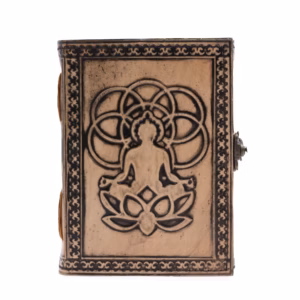 Buddha - Anteckningsbok - Ljusbrun - 200 sidor - 17,5x12,5x3cm