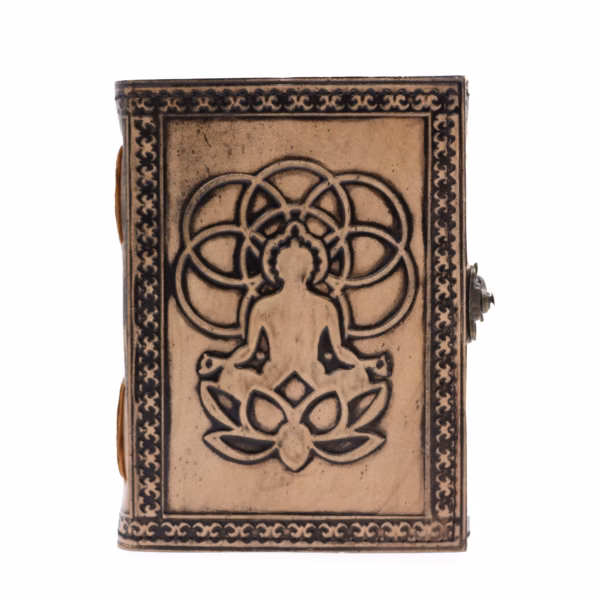 Buddha - Anteckningsbok - Ljusbrun - 200 sidor - 17,5x12,5x3cm