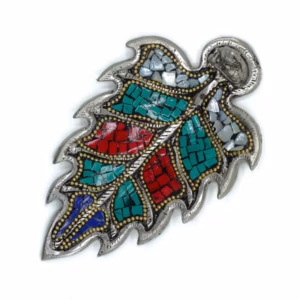 Porta Incienso Tibetano - Hoja de Buda