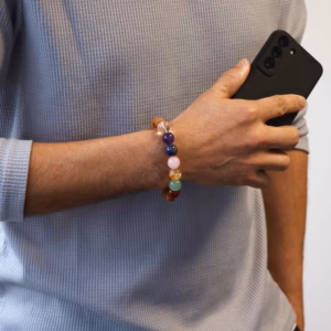 Sju Chakra Armband av Cederträ