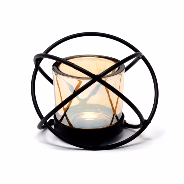 Centrepiece Votive Lys Duftlysestake I Jern - 1 Kopp, Enkel Kule
