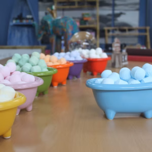 Keramik - Mini - Bad - Babyblau