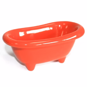 Mini Badkuipje Keramiek - Poppy Rood