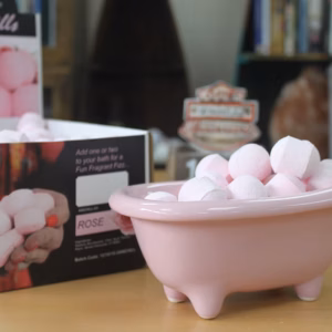 Mini Badkuipje Keramiek - Roze
