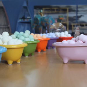 Mini Badkuipje Keramiek - Roze