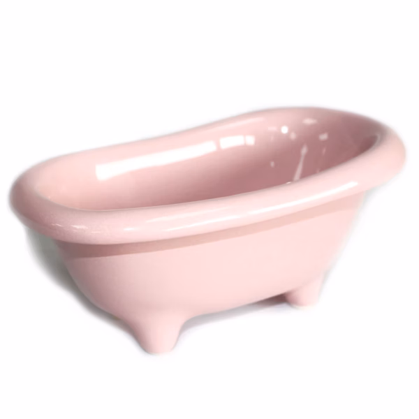 Mini Badkuipje Keramiek - Roze