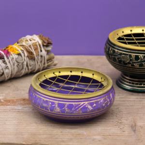 Chakra Houtskool Wierookpot - Kroon