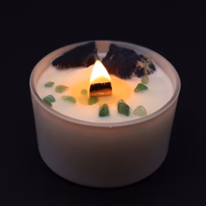 Chakra Kristallen Kaarsen - Keelchakra