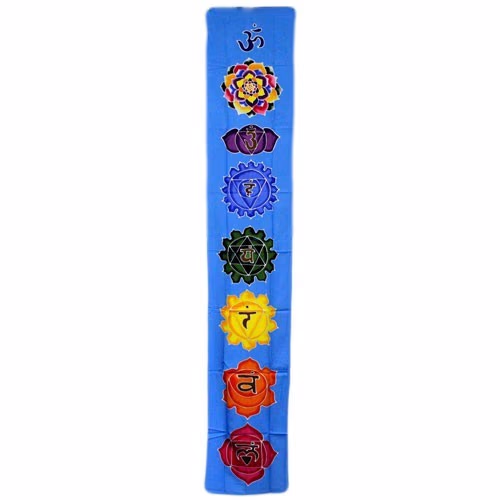 Väggbonad - Chakra Lodrät Banderoll - Himmelsblå 183x35cm - Sky Blue 183x35cm