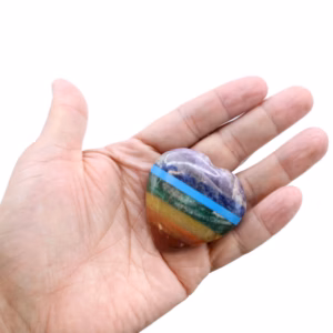 Chakrasten - Hjärta 45-60mm - Chakra Hearts 45-60mm