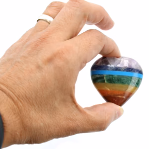 Chakrasten - Hjärta 45-60mm - Chakra Hearts 45-60mm
