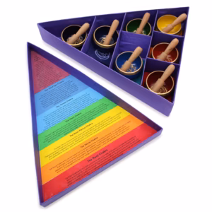 Chakra Pyramid Singing Skål Gavesett