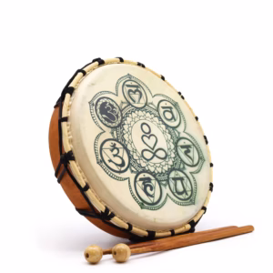 Chakra - Schamanische Trommel mit Stock - 25cm