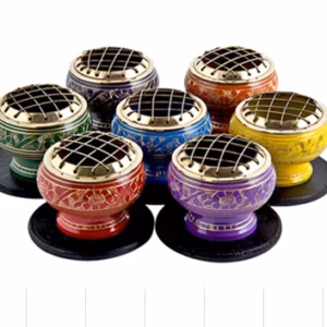 Chakra Tall Carbón Incienso Jar - Root