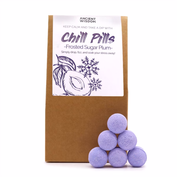 Chill Pills Badebomber Gavepakke 350g - Frosted Sugar Plum