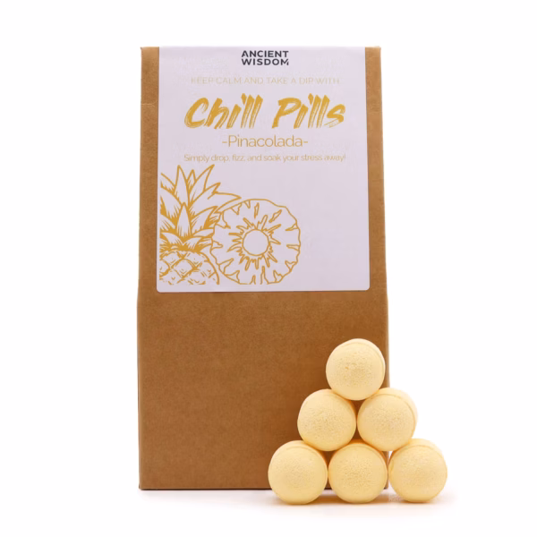Chill Pills Badebomber Gavepakke 350g - Pinacolada